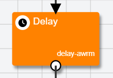 Image of a Delay node when added to the Experiment Tree