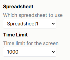 Screenshot of the Spreadsheet and Time Limit manipulation settings in Task Node configuration